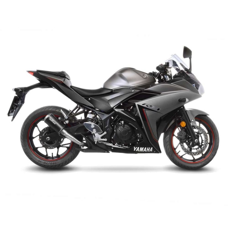 LEOVINCE TERMINALE SCARICO LV-10 BLACK EDITION YAMAHA YZF-R25 14-18 ACCIAIO INOX