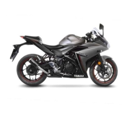 LEOVINCE AUSPUFFSCHALLDAMPFER LV-10 BLACK EDITION YAMAHA YZF-R25 14-18 EDELSTAHL