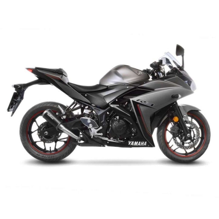 LEOVINCE TERMINALE SCARICO LV-10 BLACK EDITION PER YAMAHA YZF-R25 14-18 INOX-COD.15212B