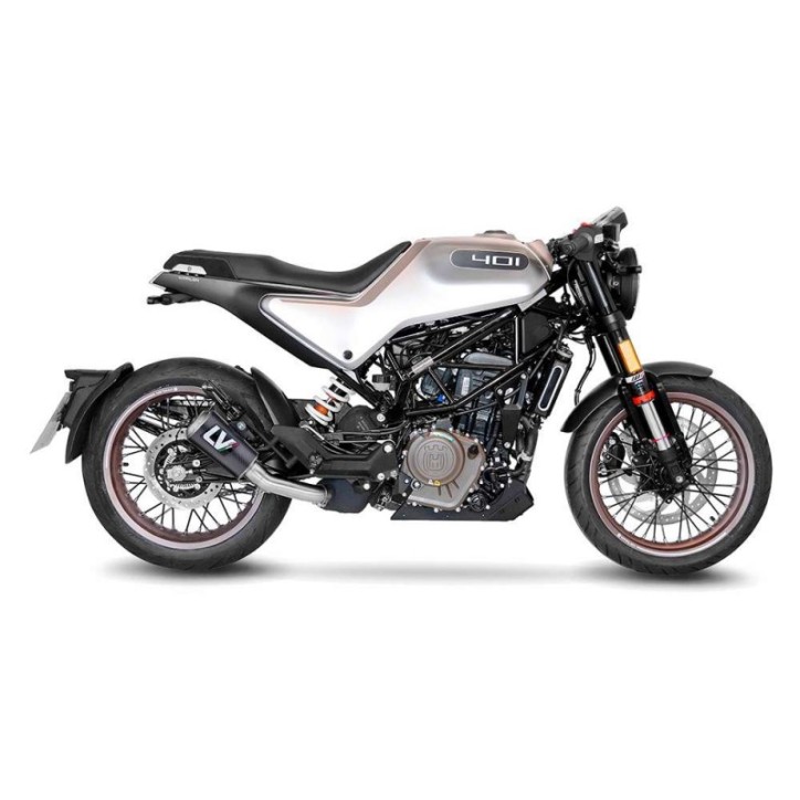 LEOVINCE TERMINALE SCARICO LV-10 CARBON FIBER PER HUSQVARNA SVARTPILEN 401 20-23 CARBON-COD.15242CU