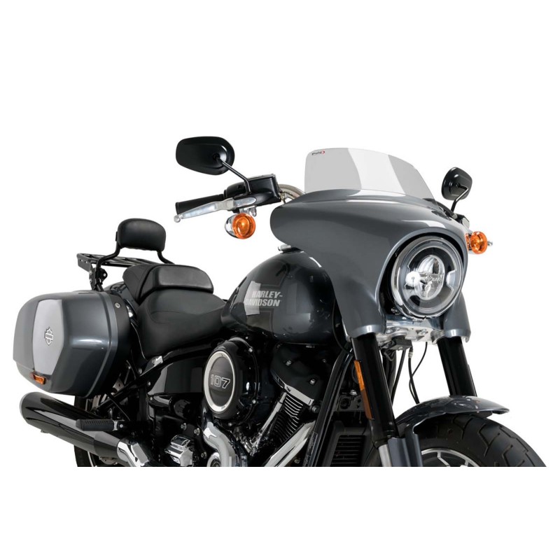 PUIG HIGH-ROAD SPORT SCREEN HARLEY DAVIDSON SOFTAIL SPORT GLIDE FLSB 18-21 LIGHT SMOKE