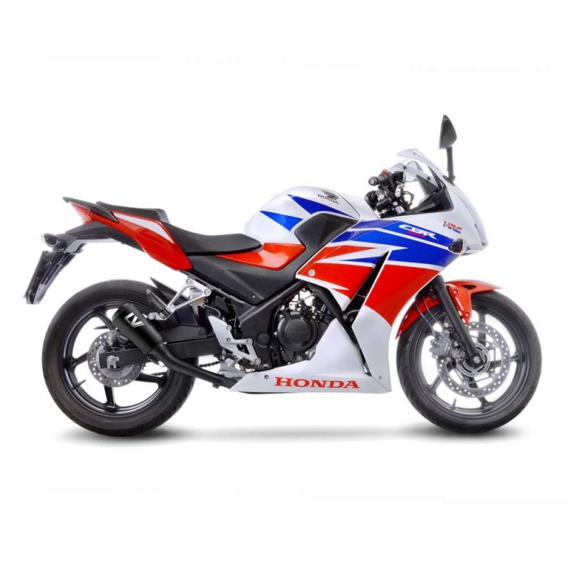 LEOVINCE EXHAUST LV-10 FULL BLACK HONDA CBR300 R 15-17 STAINLESS STEEL