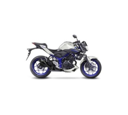 LEOVINCE AUSPUFFSCHALLDAMPFER LV-10 VOLL SCHWARZ YAMAHA MT-03 16-19 EDELSTAHL