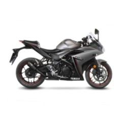 LEOVINCE AUSPUFFSCHALLDAMPFER LV-10 VOLL SCHWARZ YAMAHA YZF-R25 14-18 EDELSTAHL