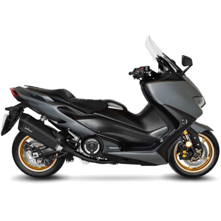 LEOVINCE TERMINALE SCARICO LV-12 BLACK EDITION PER YAMAHA T-MAX 560 22-24 INOX-COD.15305FB