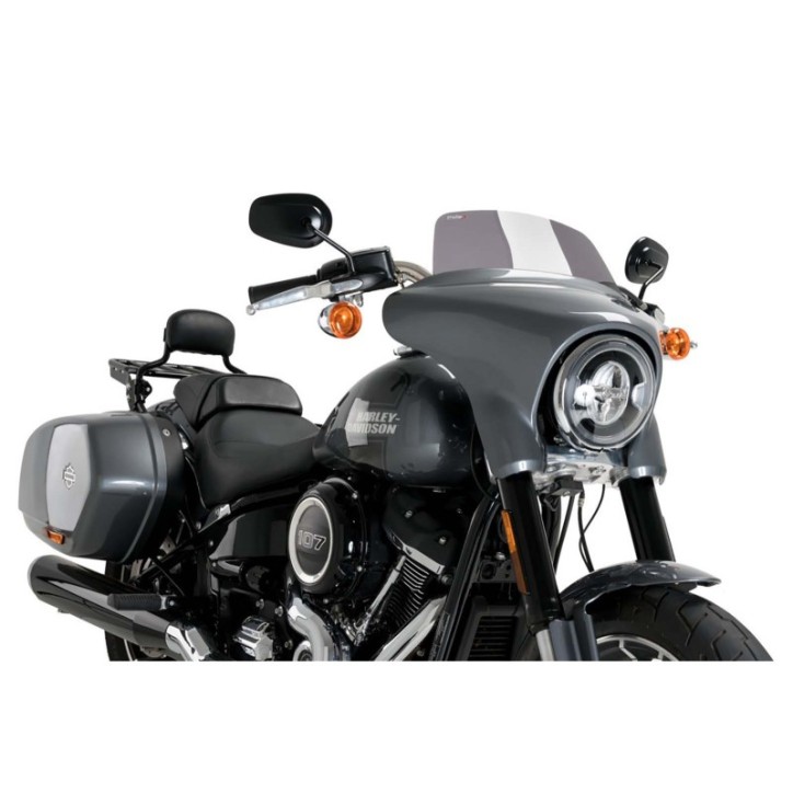 PUIG HIGH-ROAD SPORT SCREEN FOR HARLEY D. SOFTAIL SPORT GLIDE FLSB 18-21 DARK SMOKE