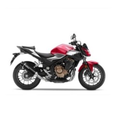 LEOVINCE TERMINALE SCARICO NERO HONDA CB500 F 19-21 ACCIAIO INOX