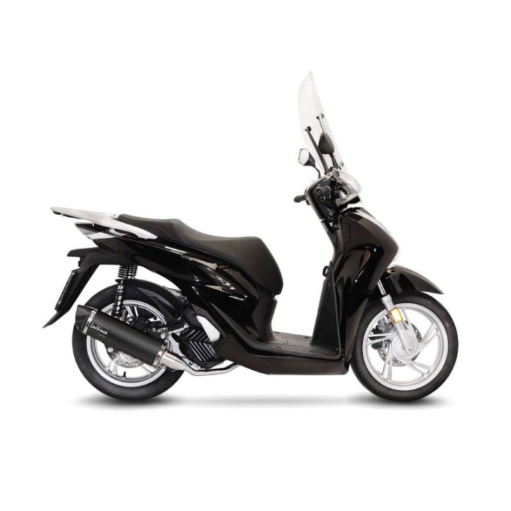 LEOVINCE TERMINALE SCARICO NERO PER HONDA SH 150i 21-23 INOX-COD.14068K