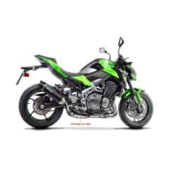 LEOVINCE SCHWARZER AUSPUFFSCHALLDAMPFER KAWASAKI Z900 17-19 EDELSTAHL