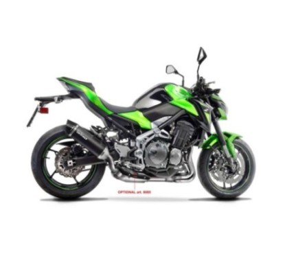 LEOVINCE SCHWARZER AUSPUFFSCHALLDAMPFER KAWASAKI Z900 17-19 EDELSTAHL