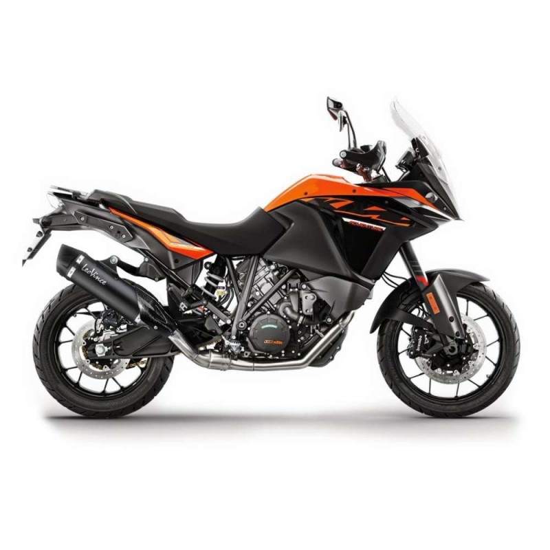 LEOVINCE SCHWARZER AUSPUFFSCHALLDAMPFER KTM 1090 ADVENTURE 17-18 EDELSTAHL