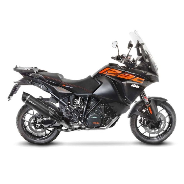 LEOVINCE SCHWARZER AUSPUFFSCHALLDAMPFER FUR KTM 1290 SUPER ADVENTURE R/S 17-20 INOX-COD.14045