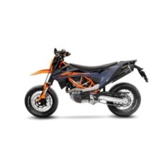 LEOVINCE TERMINALE SCARICO NERO KTM 690 ENDURO R 19-24 ACCIAIO INOX