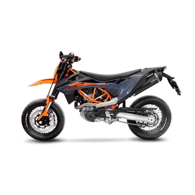 LEOVINCE SCHWARZER AUSPUFFSCHALLDAMPFER KTM 690 ENDURO R 19-24 EDELSTAHL