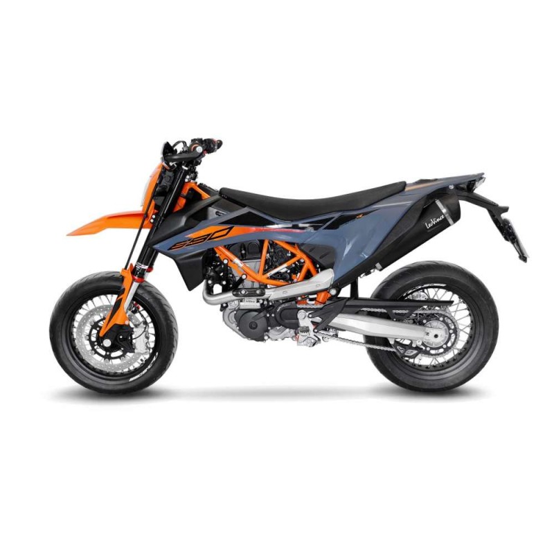 LEOVINCE SCHWARZER AUSPUFFSCHALLDAMPFER KTM 690 ENDURO R 19-24 EDELSTAHL