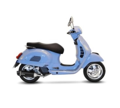 SILENCIEUX D'ECHAPPEMENT LEOVINCE NOIR PIAGGIO VESPA GTS 125 ie 17-20 INOX