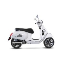 LEOVINCE SCHWARZER AUSPUFFSCHALLDAMPFER PIAGGIO VESPA GTS 300 HPE 19-20 EDELSTAHL