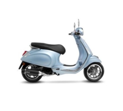 LEOVINCE TERMINALE SCARICO NERO PIAGGIO VESPA PRIMAVERA 125 3V 21-23 ACCIAIO INOX