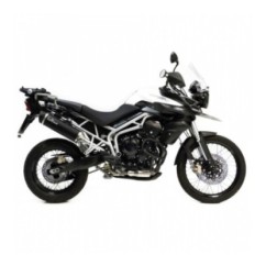 LEOVINCE TERMINALE SCARICO NERO TRIUMPH TIGER 800 XC XCA XCX XR XRX 15-16 ACCIAIO INOX