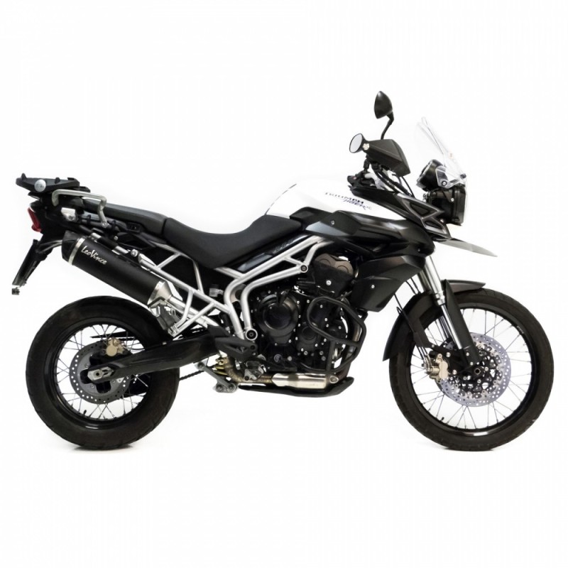 LEOVINCE SCHWARZER AUSPUFFSCHALLDAMPFER TRIUMPH TIGER 800 XC XCA XCX XR XRX 15-16 EDELSTAHL