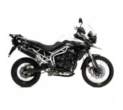 LEOVINCE SCHWARZER AUSPUFFSCHALLDAMPFER TRIUMPH TIGER 800 XC XCA XCX XR XRX 15-16 EDELSTAHL