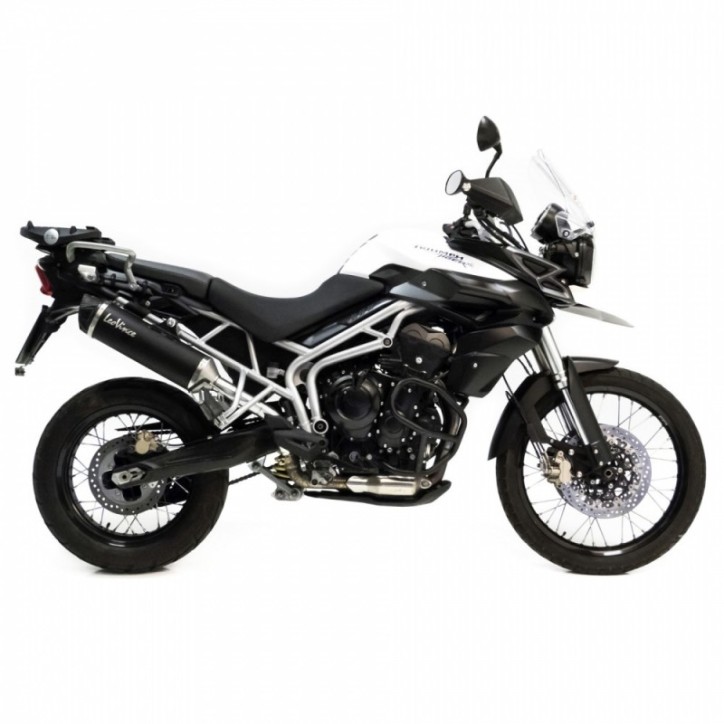 LEOVINCE SCHWARZER AUSPUFFSCHALLDAMPFER FUR TRIUMPH TIGER 800 XC/XCA/XCX/XR/XRX 15-16 INOX-COD.14006