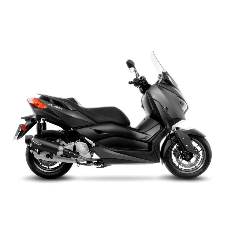 LEOVINCE TERMINALE SCARICO NERO YAMAHA X-MAX 125 18-20 ACCIAIO INOX