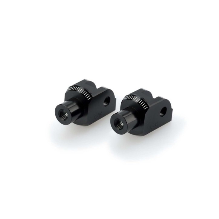 PUIG FOOTPEGS FIXED DRIVER ADAPTERS FOR KTM 390 DUKE 2024 BLACK