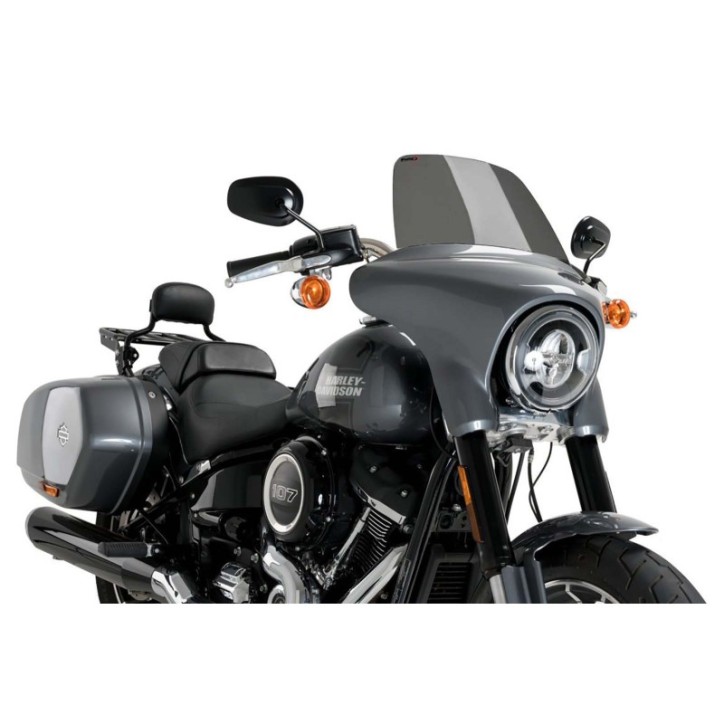 PUIG CARENABRIS HIGH-ROAD TOURING PARA HARLEY D. SOFTAIL SPORT GLIDE FLSB 18-21 AHUMADO OSCURO