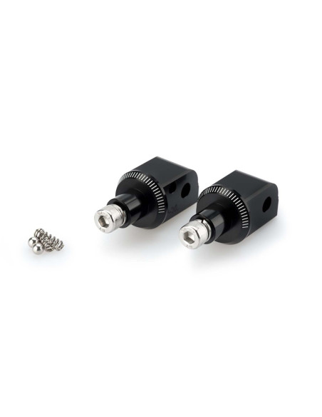Adaptadores Puig para estriberas fijas de pasajero Husqvarna Vitpilen 125 24 25 negro