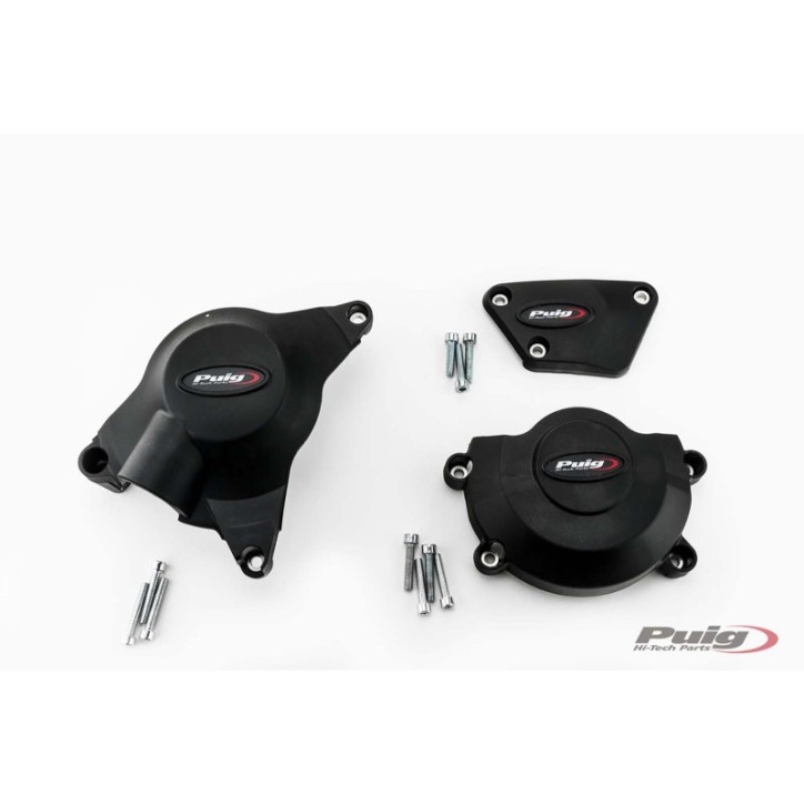 PUIG PROTEZIONE CARTER MOTORE TRACK PER CAMPIONATO PER YAMAHA YZF-R6 17-20 NERO