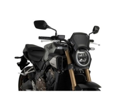 PUIG CARENATURA FRONTALE IN ALLUMINIO HONDA CB650R NEO SPORTS CAFE ECLUTCH 2024 NERO