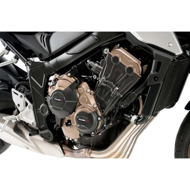 PUIG MOTORKURBELGEHAUSESCHUTZ FUR HONDA CB650R NEO SPORTS CAFE ECLUTCH 2024 SCHWARZ