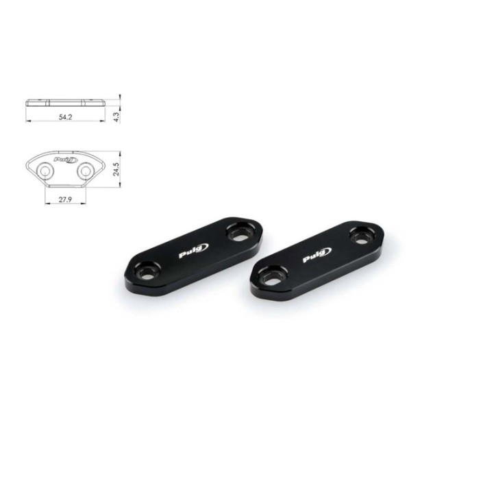 PUIG MIRROR HOLE CAP FOR KAWASAKI NINJA 7 HYBRID 2024 BLACK