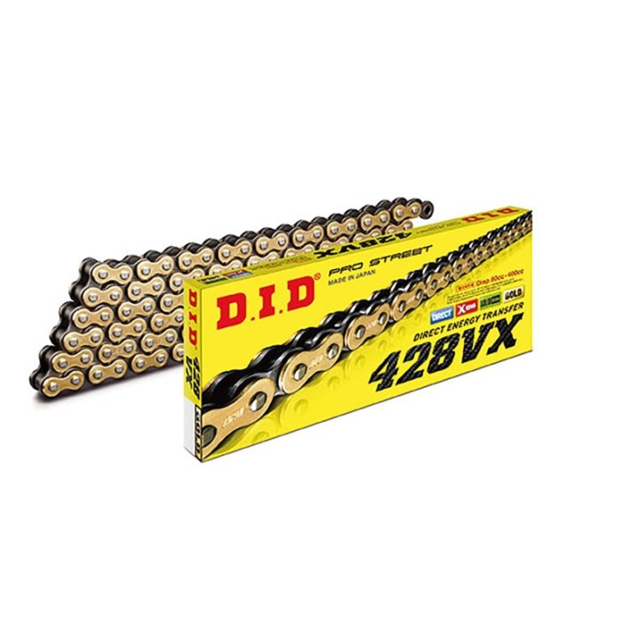 DID CHAIN 428VXM122-C FOR SUZUKI 125 GSX-R 17/21 GOLD/BLACK