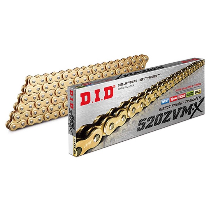 DID CHAIN 520ZVMXM110-R FOR DUCATI 955 STREETFIGHTER V2 22/24 GOLD/GOLD