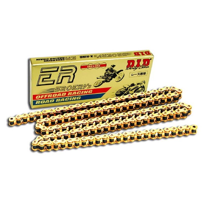 DID CHAIN R 520ERV3 M108-R FOR APRILIA 750 SHIVER/ABS 07/16 GOLD/GOLD