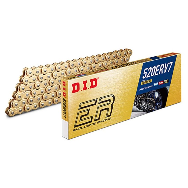 DID CHAIN R 520ERV7 M090-R FOR KAWASAKI 110 KLX 10-14 GOLD/GOLD