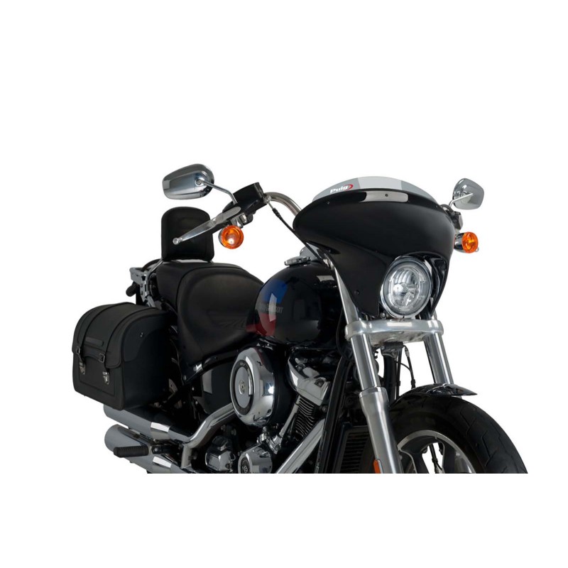 PUIG CUPOLINO BATWING SML SPORT PER HARLEY DAVIDSON SOFTAIL LOW RIDER FXLR ANNO 18-20 COLORE FUME CHIARO