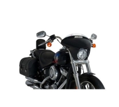 PUIG CUPOLINO BATWING SML SPORT PER HARLEY DAVIDSON SOFTAIL LOW RIDER FXLR ANNO 18-20 COLORE TRASPARENTE