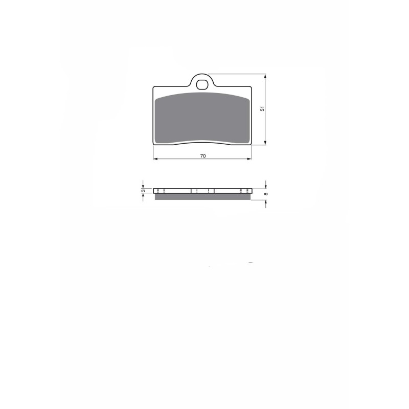 DELTA PASTIGLIA FRENO SEMIMETALLICA MESCOLA KX GAS GAS SM 400 FSE (2T) 01-02-OFFERTA