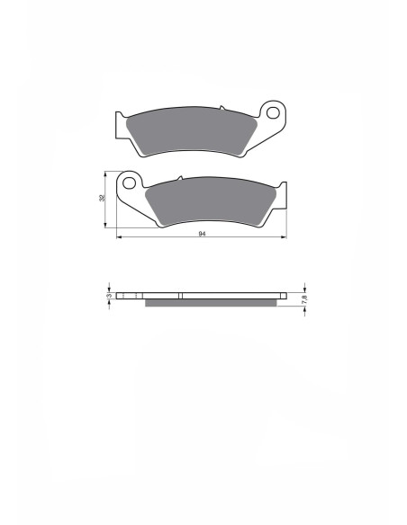 delta semi-m kx brake pad fits honda crm 250 r mk2 2 md24 1993 offer