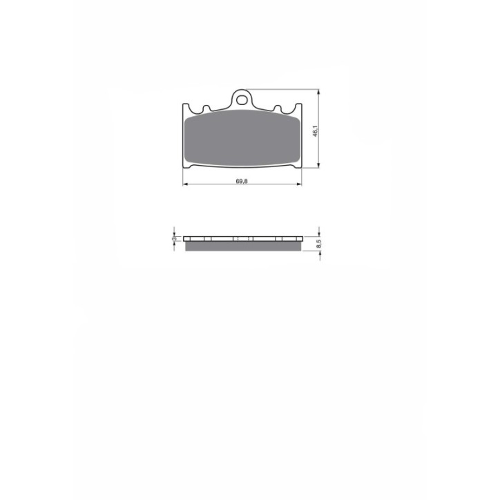 DELTA SEMIMETALLISCHE BREMSBELAGE KX FUR KAWASAKI ZZR1200 C1H/C2H 02-04-ANGEBOT-SX