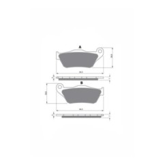 DELTA PASTIGLIA FRENO SEMIMETALLICA MESCOLA KX MBK YP 125 SKYCRUISER 06-09-OFFERTA