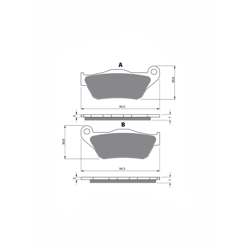 DELTA PASTIGLIA FRENO SEMIMETALLICA MESCOLA KX MBK YP 125 SKYCRUISER 06-09-OFFERTA