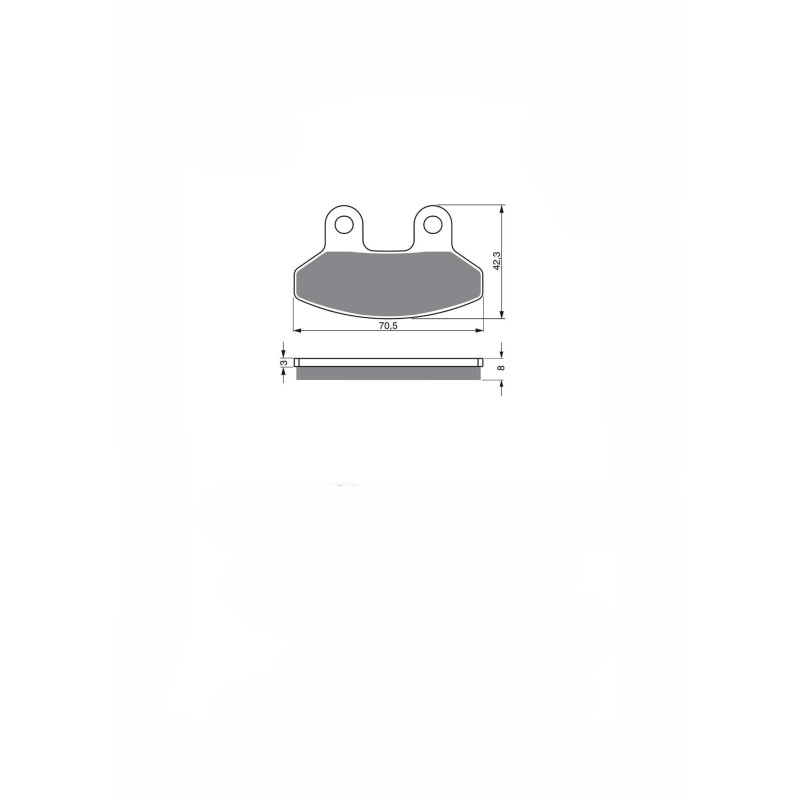 DELTA SEMIMETALLISCHE BREMSBELAGE KX SYM COMPOUND MX 125 EURO (HINTERTROMMELMODELL) (HF12-W6 EURO 1) 02-04-ANGEBOT