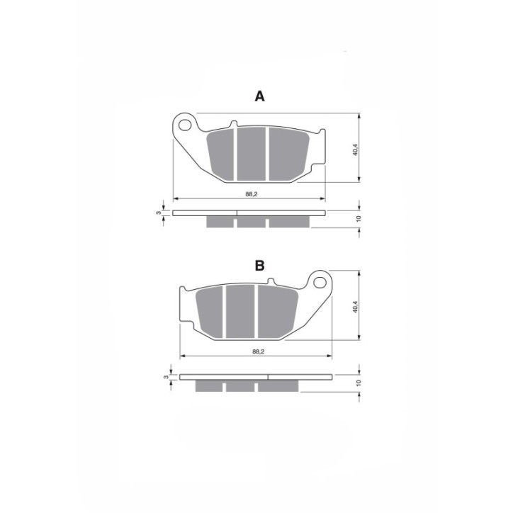 DELTA SEMI-METALLIC BRAKE PAD MX FOR BENELLI BN 125 18-21-OFFER