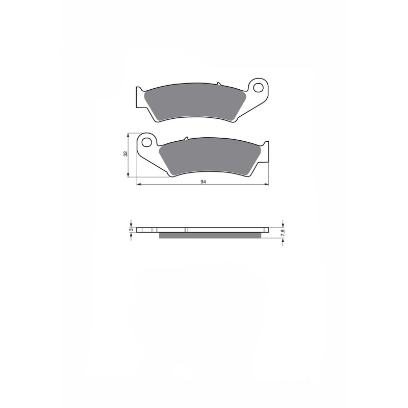 PLAQUES DE FREIN DELTA SEMI-METALLIQUES MX HONDA TRX 250 RG RH RJ RK 86-89-OFFER-DX