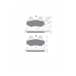 PLAQUES DE FREIN DELTA SEMI-METALLIQUES MX SUZUKI LT-F 300 FK2 2002-OFFER-SX