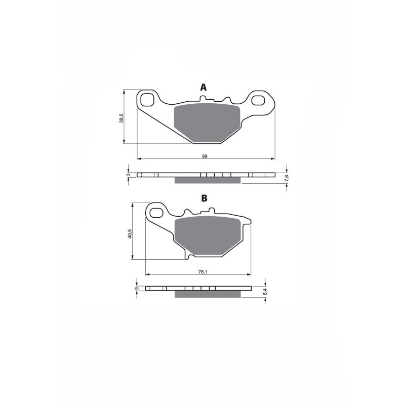 DELTA SEMI-METALLIC BREMSBELAGE MX COMPOUND SUZUKI RM 85 K2 LK2 K3 LK3 K4 LK4 02-04-ANGEBOT